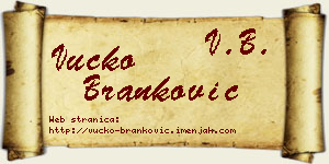 Vučko Branković vizit kartica